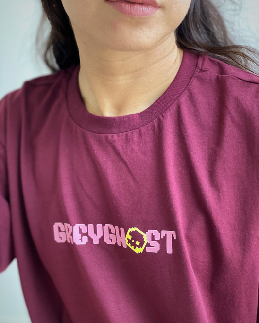 GREY GHOST | Unisex Supima Cotton Regular Fit Maroon Tee