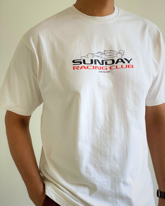 SUNDAY RACING CLUB || Unisex Comfort Oversized Tee