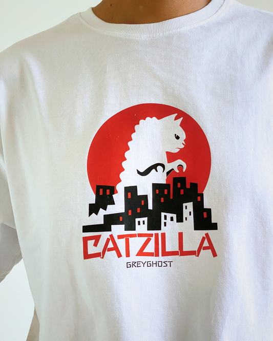 CATZILLA | Comfort Oversized White Tee