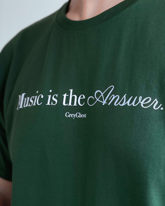 MUSIC IS THE ANSWER || Unisex Comfort Oversized Tee