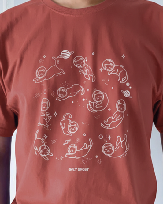CATS IN SPACE | Unisex Comfort Oversized Tee
