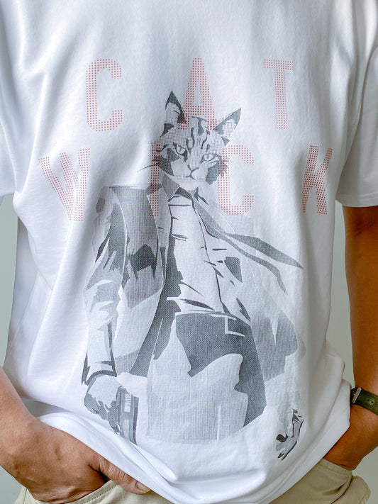 CAT WICK | Luxe Oversized White Tee
