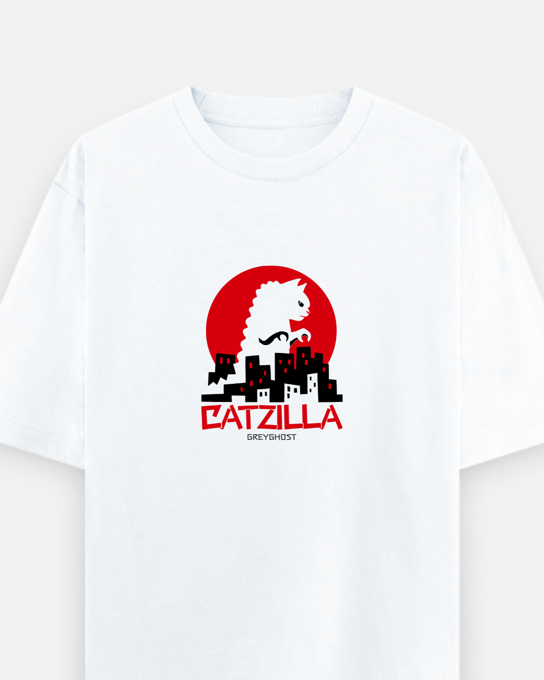 CATZILLA | Comfort Oversized White Tee