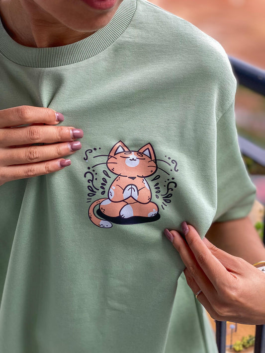 PAWS FOR A MOMENT | Luxe Oversized Jade Green Tee