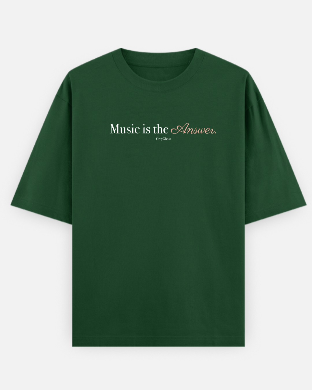 MUSIC IS THE ANSWER || Unisex Comfort Oversized Tee