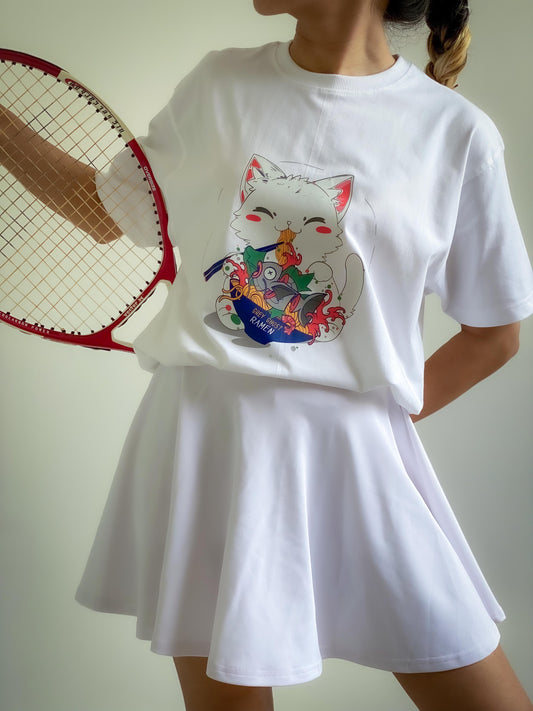 RAMEN CAT || Unisex Oversized Comfort Tee