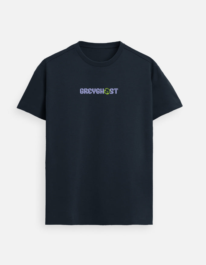 GREY GHOST | Unisex Supima Cotton Regular Fit Navy Tee