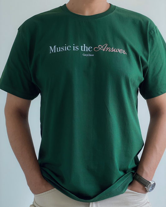 MUSIC IS THE ANSWER || Unisex Comfort Oversized Tee