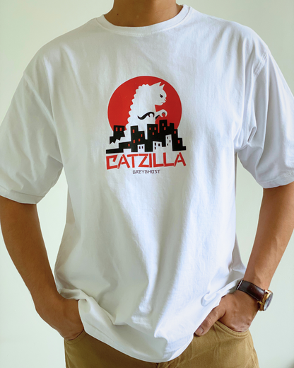 CATZILLA | Comfort Oversized White Tee