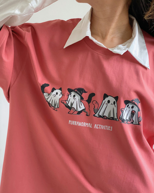 PURRANORMAL ACTIVITIES || Unisex Comfort Oversized Tee
