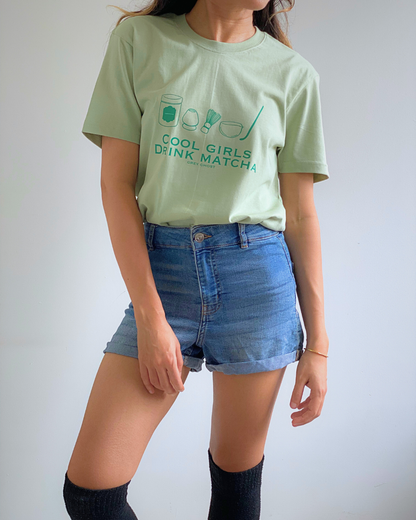 COOL GIRLS DRINK MATCHA ||  Regular Fit Tee