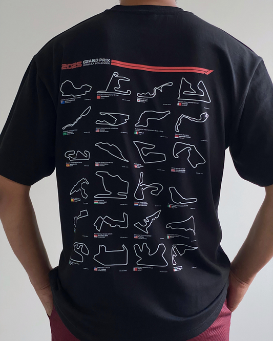 F1 SCHEDULE 2025 || Unisex Luxe Oversized Tee
