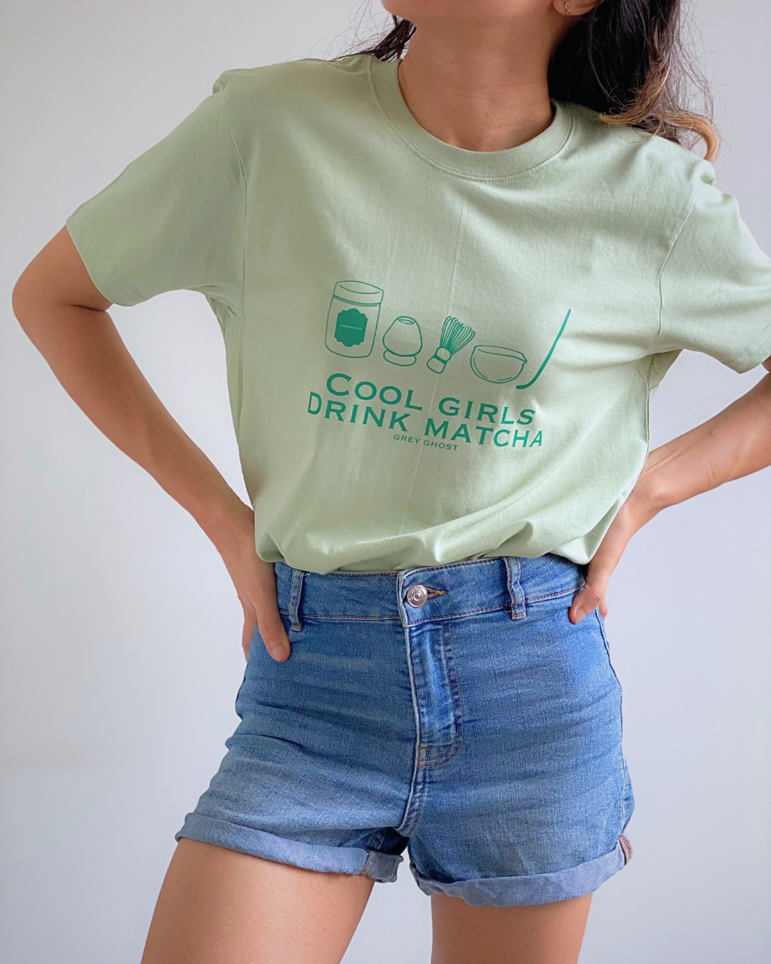 COOL GIRLS DRINK MATCHA ||  Regular Fit Tee