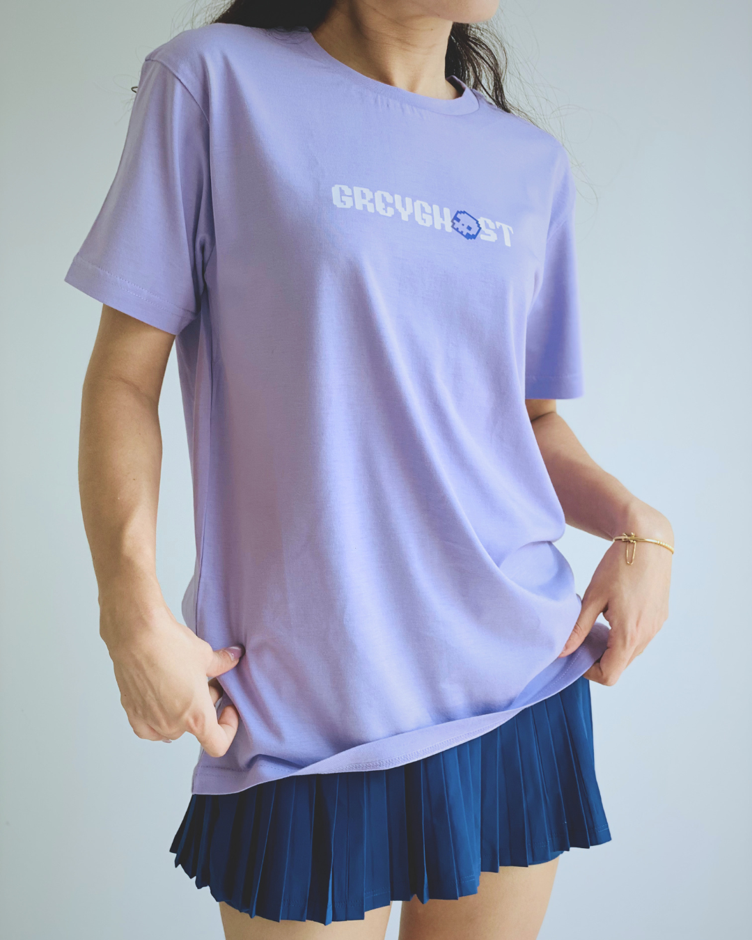 GREY GHOST | Unisex Supima Cotton Regular Fit Lavender Tee