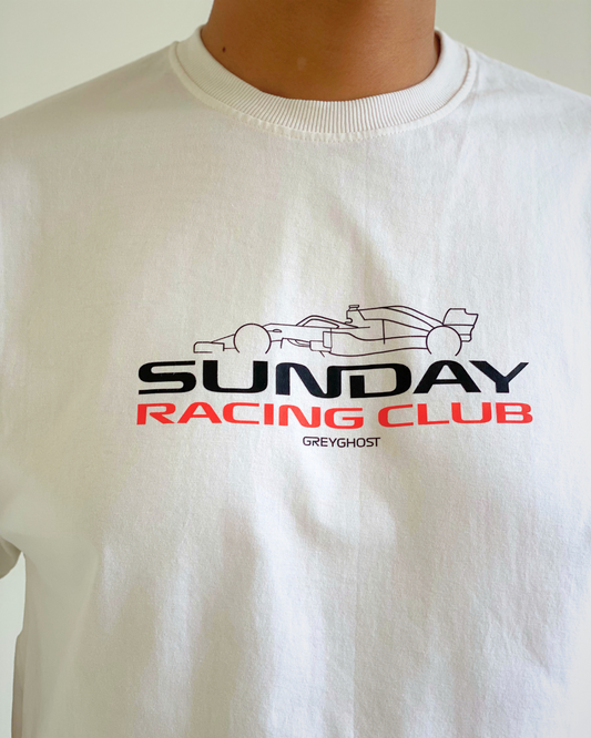 SUNDAY RACING CLUB || Unisex Comfort Oversized Tee