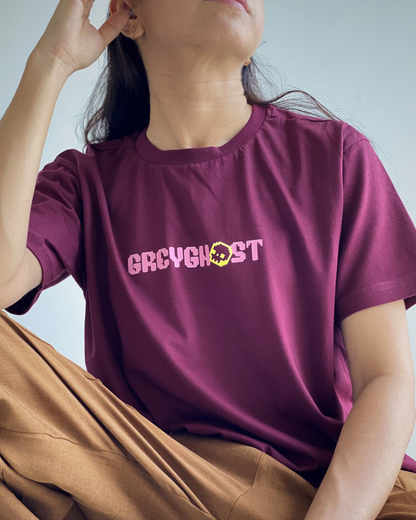 GREY GHOST | Unisex Supima Cotton Regular Fit Maroon Tee