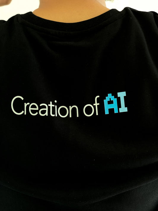 CREATION OF AI | Luxe Oversized Black Tee