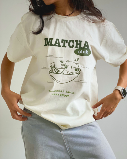 MATCHA CLUB | Unisex Comfort Oversized Te