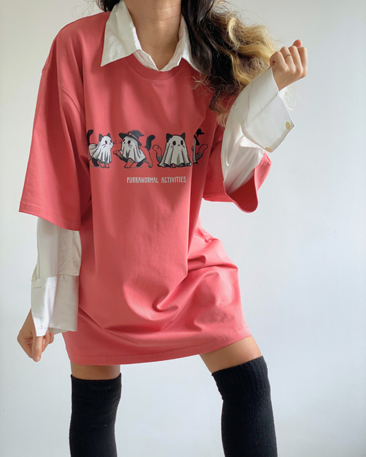 PURRANORMAL ACTIVITIES || Unisex Comfort Oversized Tee