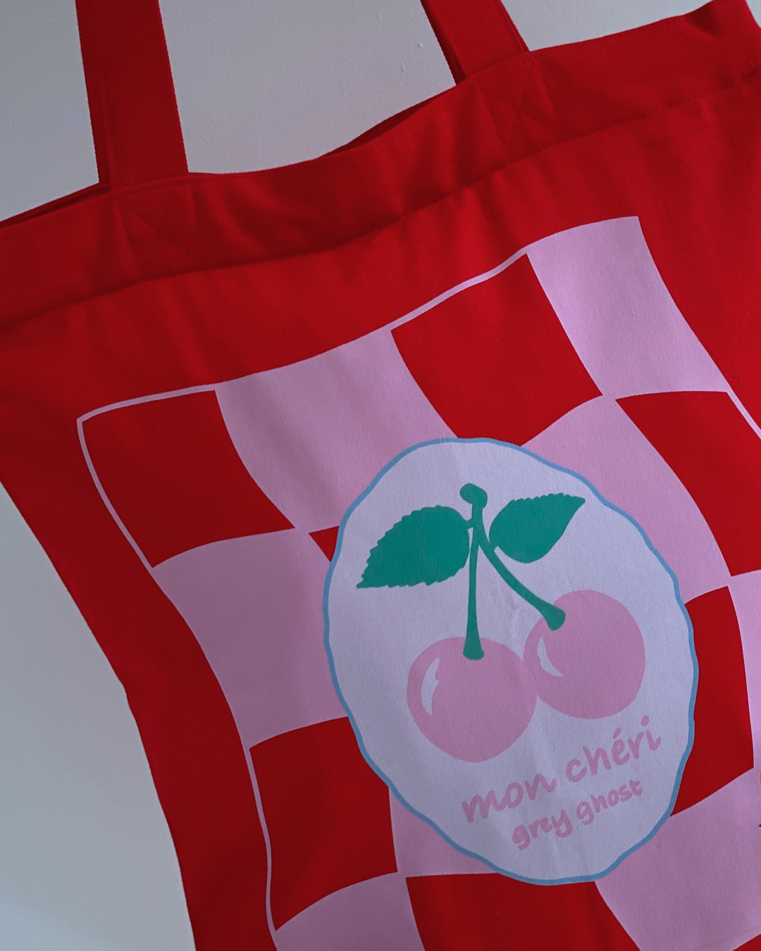 MON CHERI | Red Tote Bag with Zipper