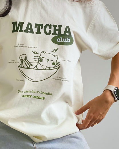 MATCHA CLUB | Unisex Comfort Oversized Te