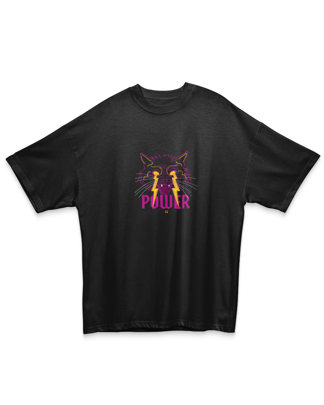 PUSSY POWER | Comfort Oversized Black Tee