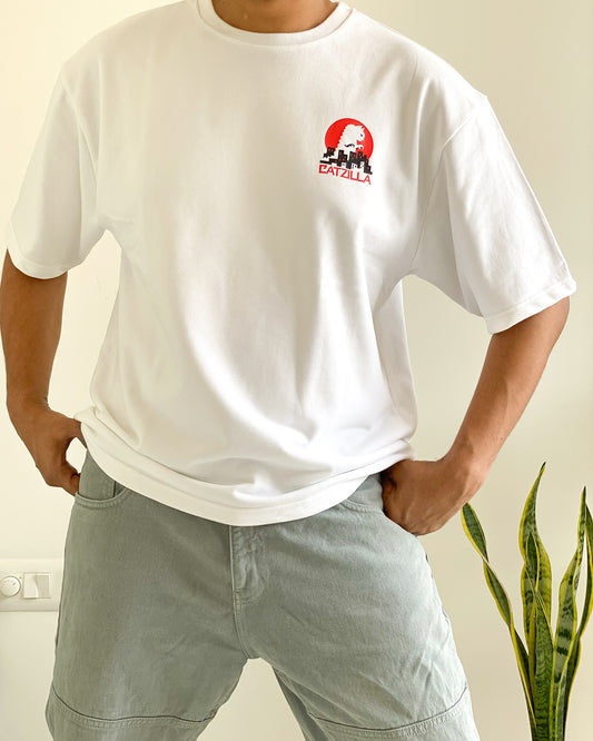 CATZILLA | Luxe Oversized White Tee
