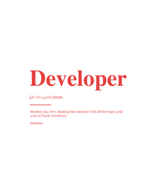 DEVELOPER (NOUN) | Comfort Oversized Tee