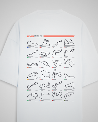 F1 SCHEDULE 2025 || Unisex Luxe Oversized Tee