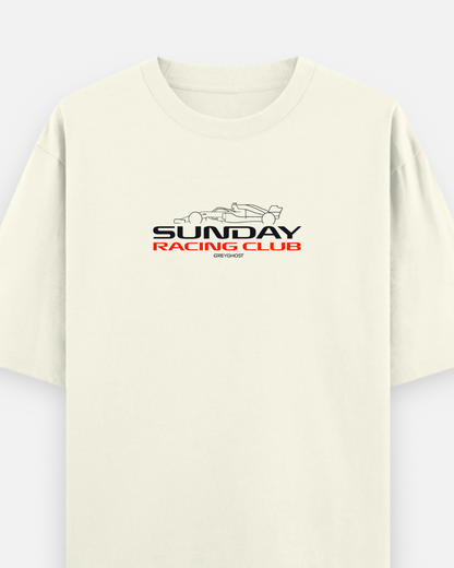 SUNDAY RACING CLUB || Unisex Comfort Oversized Tee