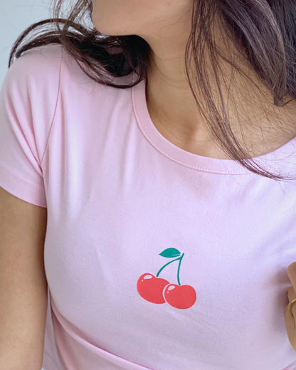CHERRY | Women’s Baby Tee