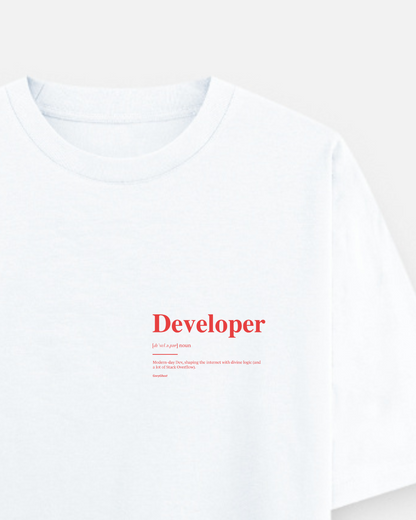 DEVELOPER (NOUN) | Unisex Comfort Oversized Tee