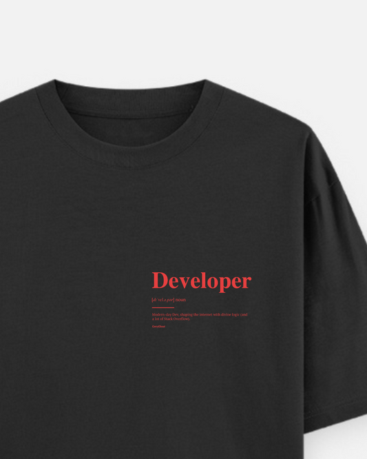 DEVELOPER (NOUN) | Unisex Comfort Oversized Tee