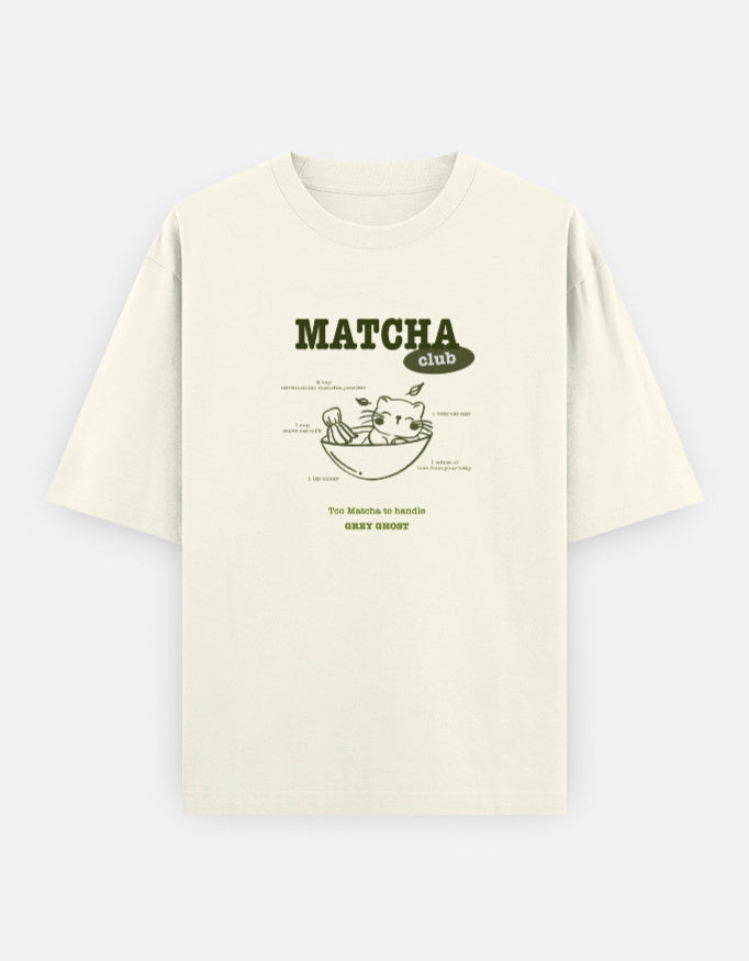 MATCHA CLUB | Unisex Comfort Oversized Te