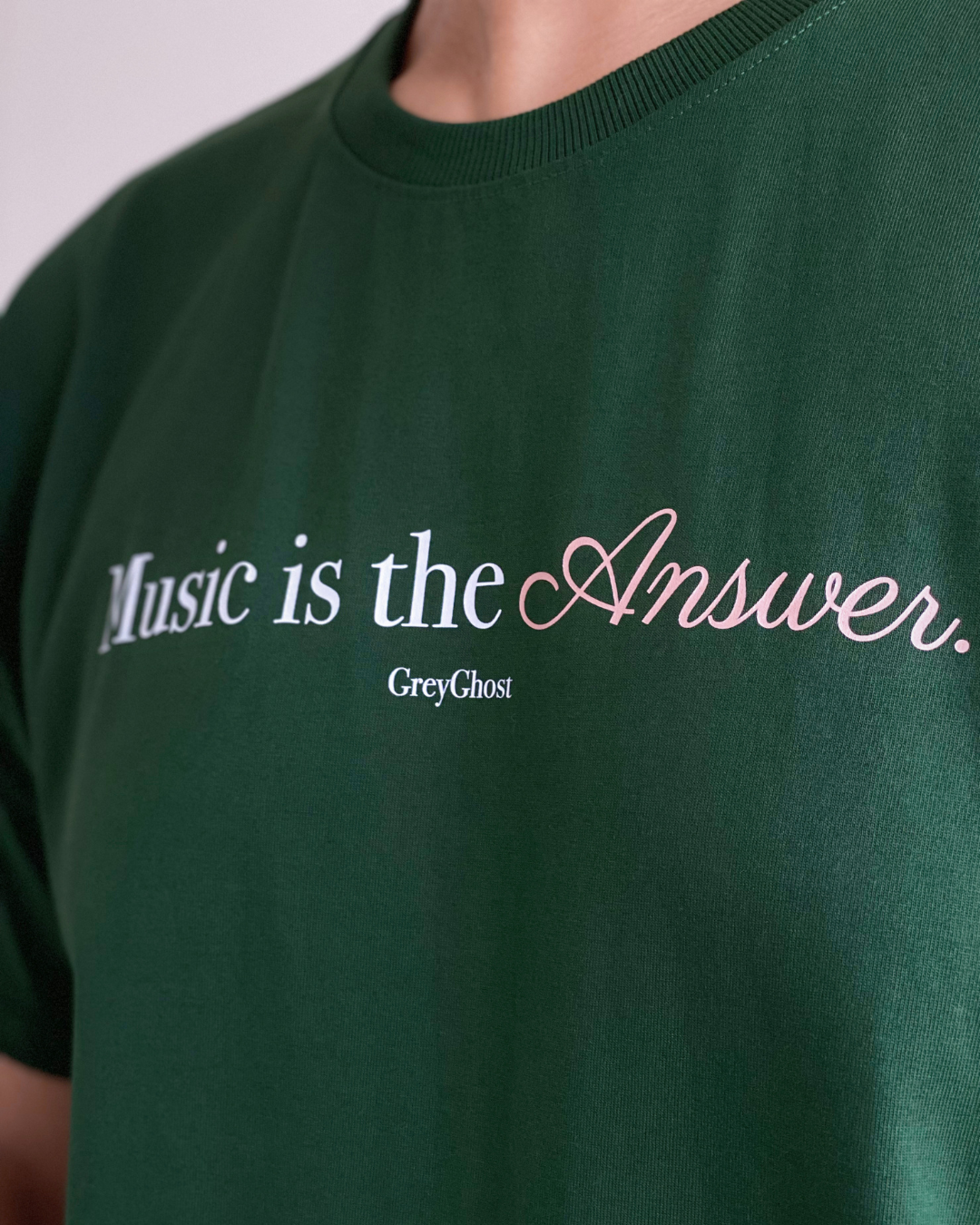 MUSIC IS THE ANSWER | Unisex Comfort Oversized Tee