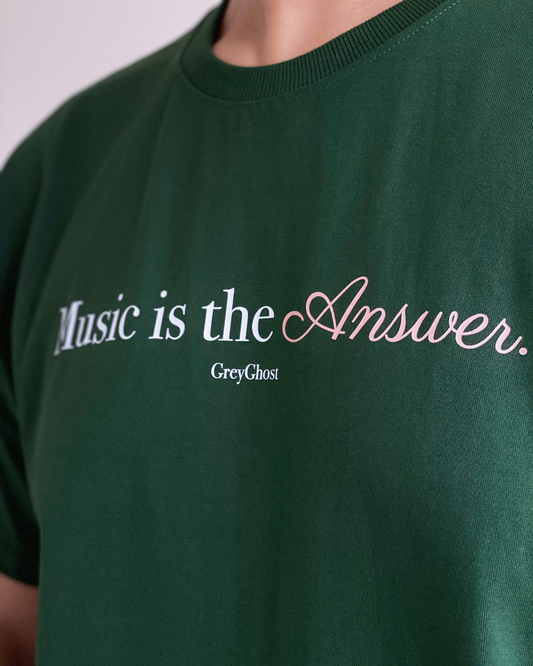 MUSIC IS THE ANSWER | Unisex Comfort Oversized Tee