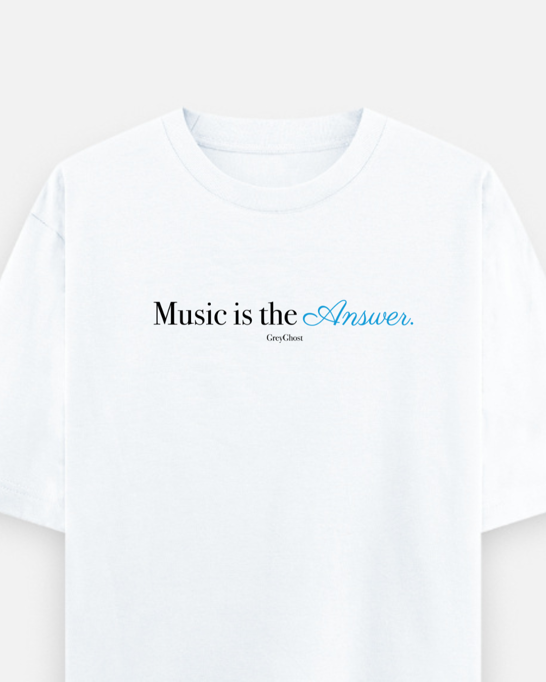 MUSIC IS THE ANSWER || Unisex Comfort Oversized Tee
