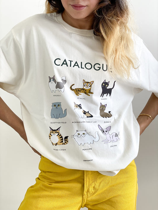 CATALOGUE | Unisex Comfort Oversized Off White Tee