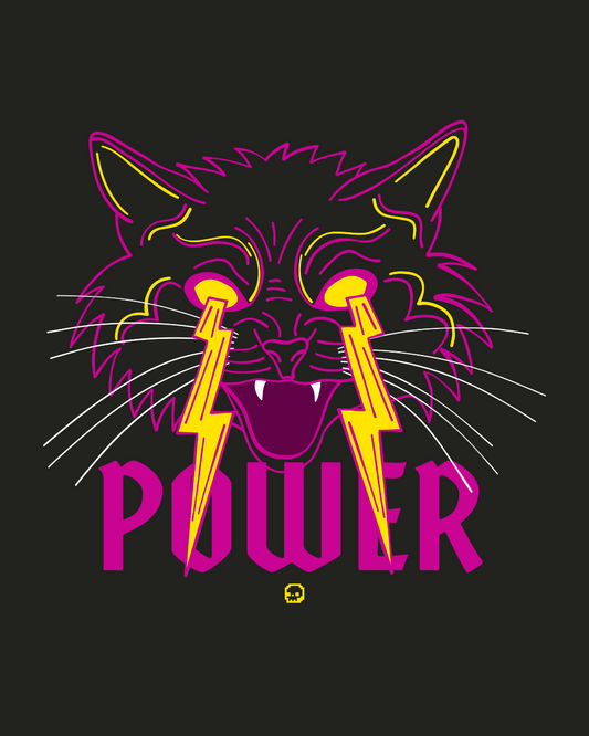 PUSSY POWER | Comfort Oversized Black Tee