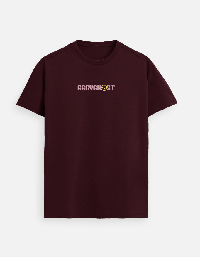 GREY GHOST | Unisex Supima Cotton Regular Fit Maroon Tee