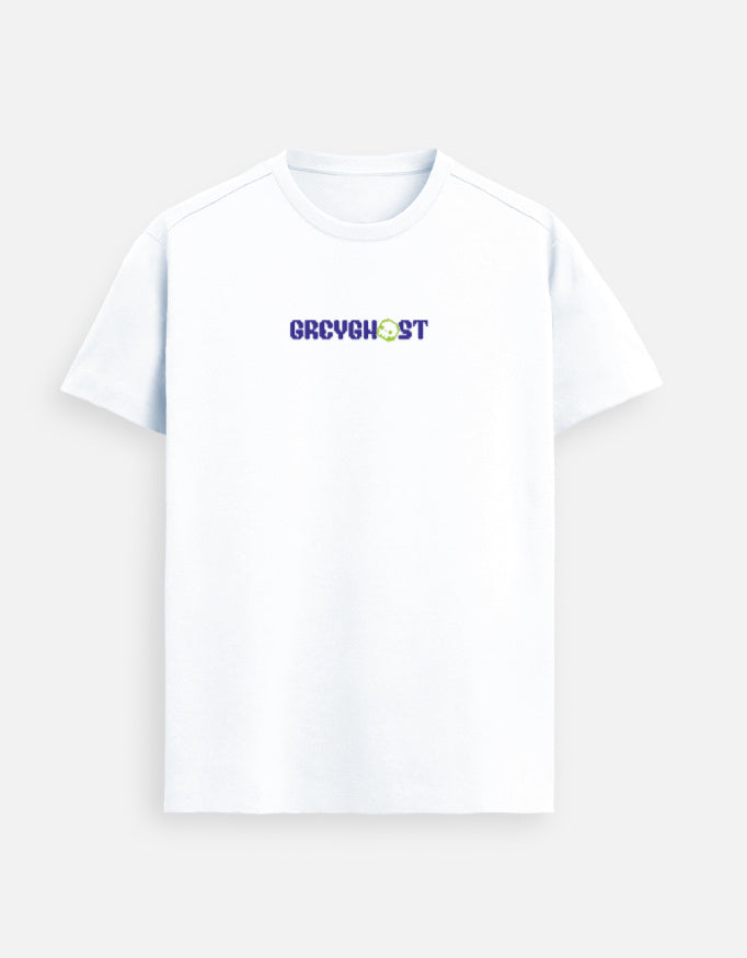 GREY GHOST | Unisex Supima Cotton Regular Fit White Tee